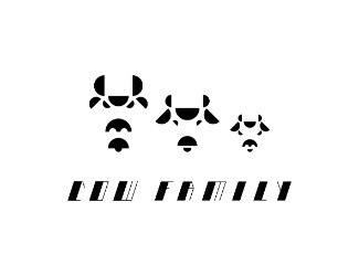 Projektowanie logo dla firm online COW FAMILY